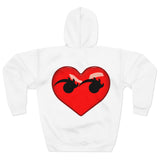 Heart Look AOP Unisex Pullover Hoodie